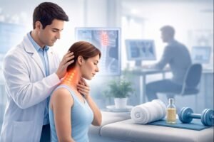 Manual physiotherapy treatment for cervical neck pain in India